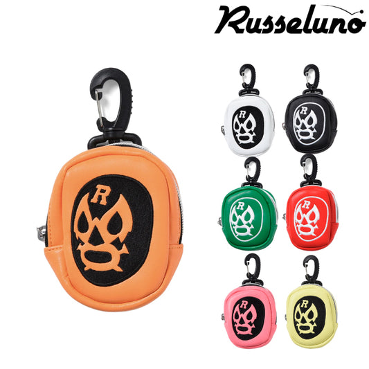 Russeluno ラッセルノ ゴルフ メンズ レディース ボールポーチ LUCHA BALL POUCH ボール2個収納 ナスカン RS-0002832