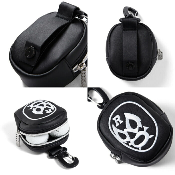 Russeluno ラッセルノ ゴルフ メンズ レディース ボールポーチ LUCHA BALL POUCH ボール2個収納 ナスカン RS-0002832