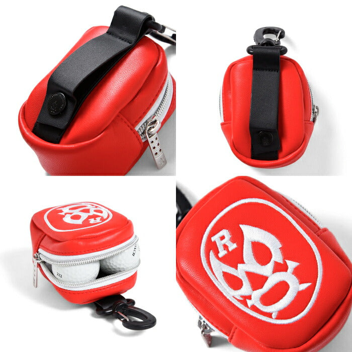 Russeluno ラッセルノ ゴルフ メンズ レディース ボールポーチ LUCHA BALL POUCH ボール2個収納 ナスカン RS-0002832