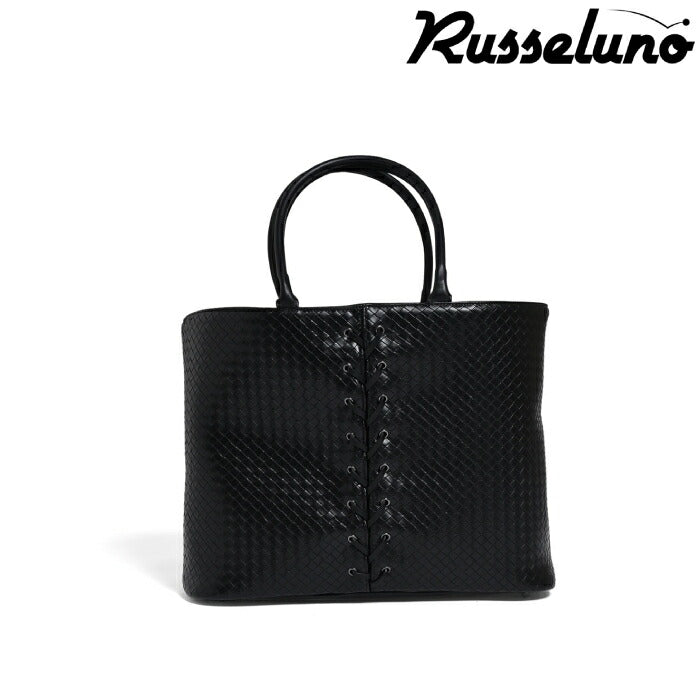 Russeluno ラッセルノ ゴルフ メンズ レディース LACE UP BIG TOTE レースアップ ビッグトート カートバッグ シンプル大容量 デイリーユース シリーズ商品あり rs-0002851