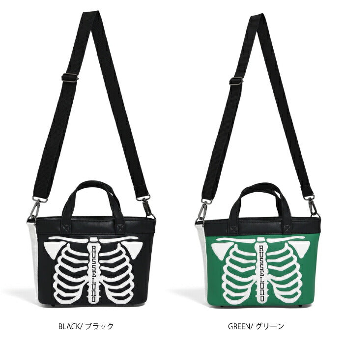 Russeluno ラッセルノ ゴルフ メンズ レディース SKELETON CART BAG スケルトンカートバッグ 内側ポケット ショルダーベルト付き シリーズ商品あり rs-0002853