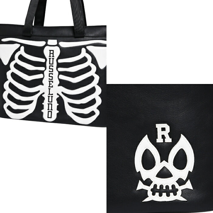 Russeluno ラッセルノ ゴルフ メンズ レディース SKELETON BIG TOTE スケルトンビックトート カートバッグ 長さの違う持ち手二つあり ショルダーベルト付き 3WAYの持ち方 シリーズ商品あり rs-0002854