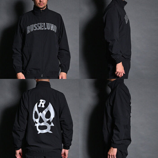 Russeluno ラッセルノ ゴルフウェア メンズ ジップアップブルゾン RIPSTOP ZIPUP BLOUSON (SOLID) ストレッチ 吸湿 セットアップ対応 RS-2530103