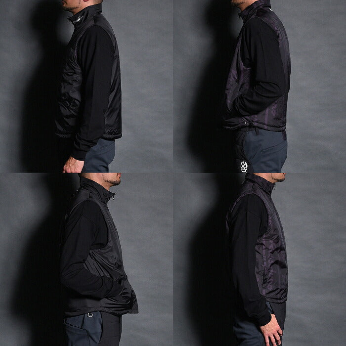 Russeluno ラッセルノ ゴルフウェア メンズ ウォームベスト REVERSIBLE PADDED VEST リバーシブル仕様 RS-2530201