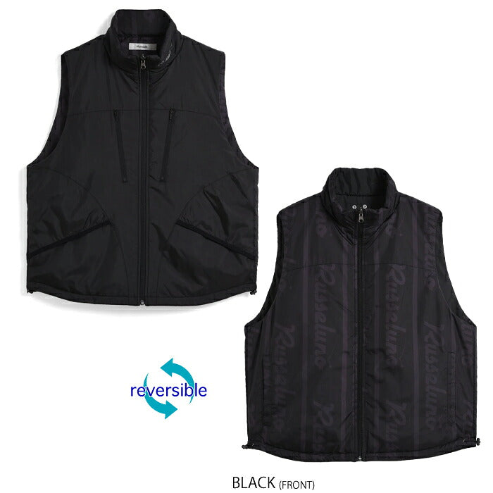 Russeluno ラッセルノ ゴルフウェア メンズ ウォームベスト REVERSIBLE PADDED VEST リバーシブル仕様 RS-2530201
