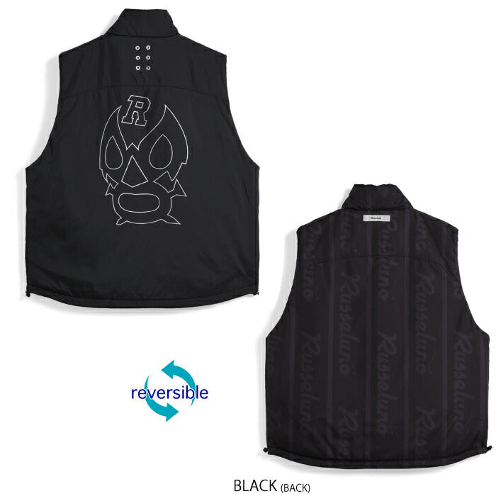 Russeluno ラッセルノ ゴルフウェア メンズ ウォームベスト REVERSIBLE PADDED VEST リバーシブル仕様 RS-2530201