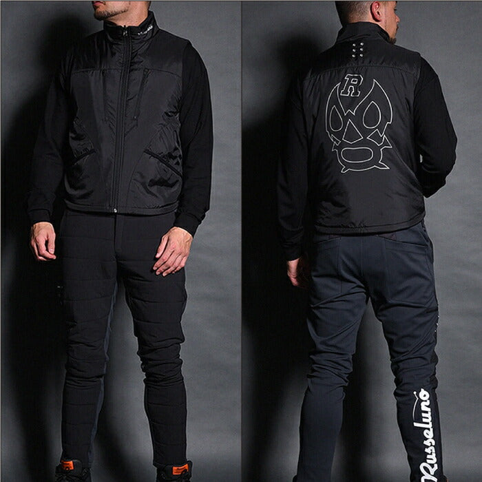 Russeluno ラッセルノ ゴルフウェア メンズ ウォームベスト REVERSIBLE PADDED VEST リバーシブル仕様 RS-2530201