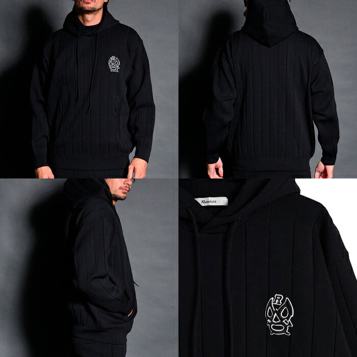 Russeluno ラッセルノ ゴルフウェア メンズ TECH KNIT HOODIE ニット編みフーディー 軽量 イージーケア RS-2530502