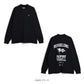 Russeluno ラッセルノ ゴルフウェア メンズ FLAG LOGO LOOSE L/S MOCKNECK モックネック 速乾性 ストレッチ性 RS-2530607