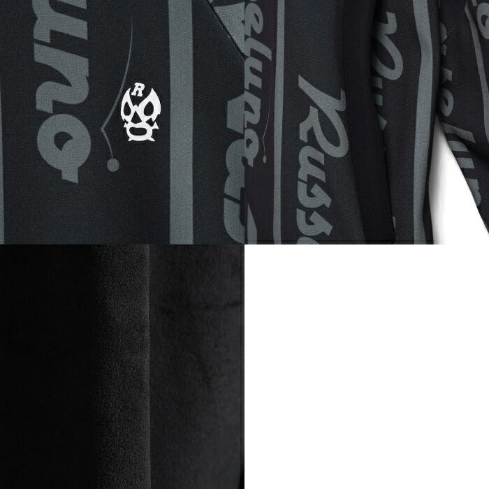 Russeluno ラッセルノ ゴルフウェア メンズ ジップフーディー LOGO STRIPE BONDING ZIPUP HOODIE ブルゾン 温性 防風性 2WAYストレッチ セットアップ対応 RS-2530619