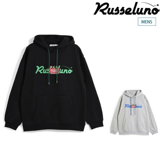 Russeluno ラッセルノ ゴルフウェア メンズ BENJAMIN LOOSE HOODIE パーカー トレーナー ルーズシルエット スウェット デザイン インパクト rs-2530621
