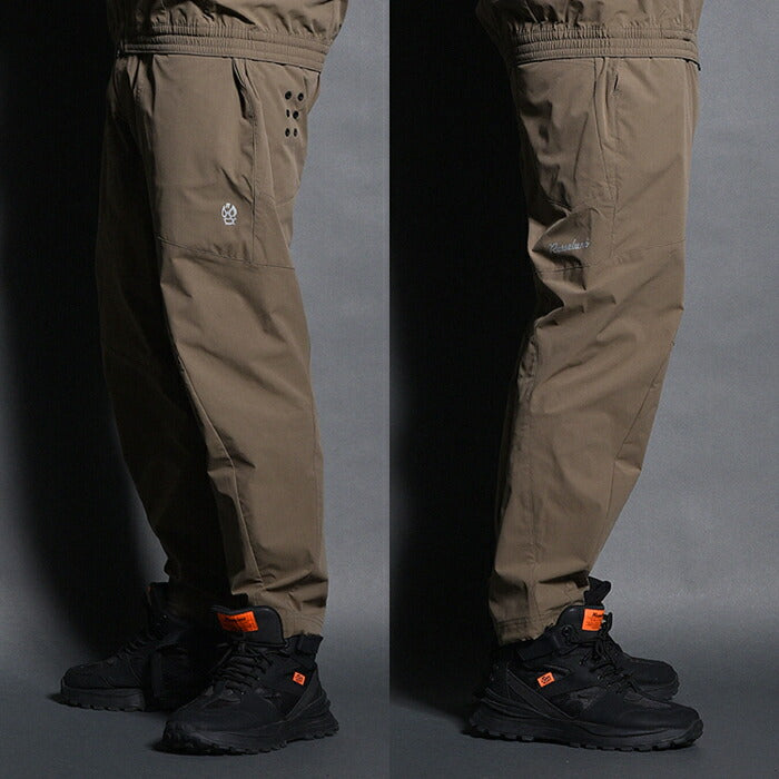 Russeluno ラッセルノ ゴルフウェア メンズ パンツ RIPSTOP WIDE TAPERED PANTS (SOLID) ストレッチ 吸湿 セットアップ対応 RS-2530705