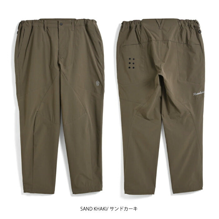 Russeluno ラッセルノ ゴルフウェア メンズ パンツ RIPSTOP WIDE TAPERED PANTS (SOLID) ストレッチ 吸湿 セットアップ対応 RS-2530705