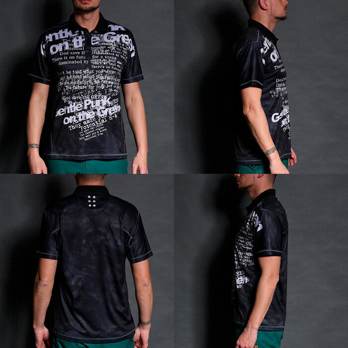 Russeluno ラッセルノ ゴルフウェア メンズ MARBLE SS POLO マーブルショートスリーブポロシャツ 半袖 レギュラーフィット 吸汗速乾性 RS-2610301