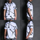 Russeluno ラッセルノ ゴルフウェア メンズ TEE PATTERN SS POLO ティーパターン ショートスリーブポロ 半袖シャツ レギュラーフィット 吸汗速乾性 ストレスフリーなパターン設計 rs-2610304