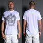 Russeluno ラッセルノ ゴルフウェア メンズ NOISY LOGO SS MOCKNECK TEE ノイジーロゴ SS モックネックティー 半袖シャツ レギュラーフィット 吸汗速乾性 rs-2610615