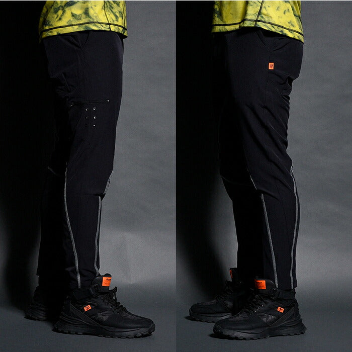 Russeluno ラッセルノ ゴルフウェア メンズ STITCH SLIM LONG PANTS ステッチスリムロングパンツ 2WAYストレッチ ウエストベルト部分ゴム仕様 rs-2610702
