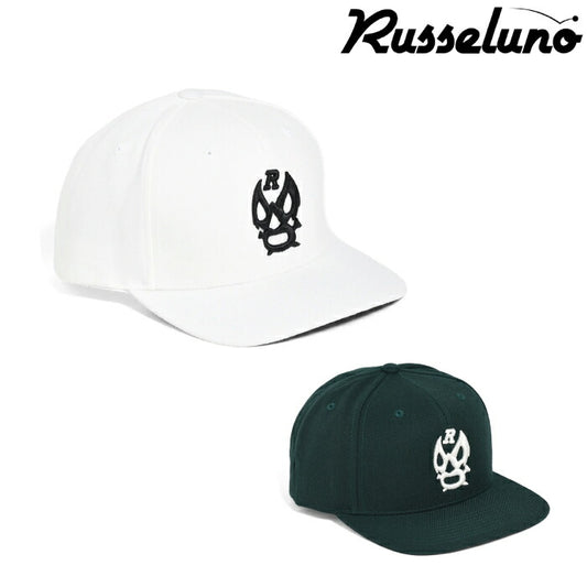 Russeluno ラッセルノ ゴルフウェア メンズ レディース LUCHA FLAT VISOR CAP ルチャフラットバイザーキャップ 帽子 スナップバックタイプ rs-2612108
