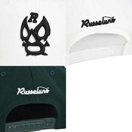 Russeluno ラッセルノ ゴルフウェア メンズ レディース LUCHA FLAT VISOR CAP ルチャフラットバイザーキャップ 帽子 スナップバックタイプ rs-2612108