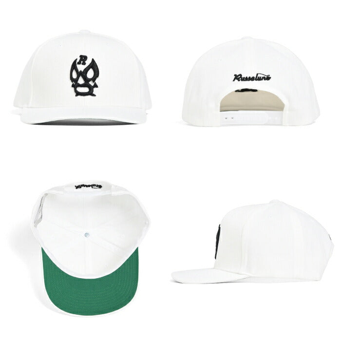 Russeluno ラッセルノ ゴルフウェア メンズ レディース LUCHA FLAT VISOR CAP ルチャフラットバイザーキャップ 帽子 スナップバックタイプ rs-2612108