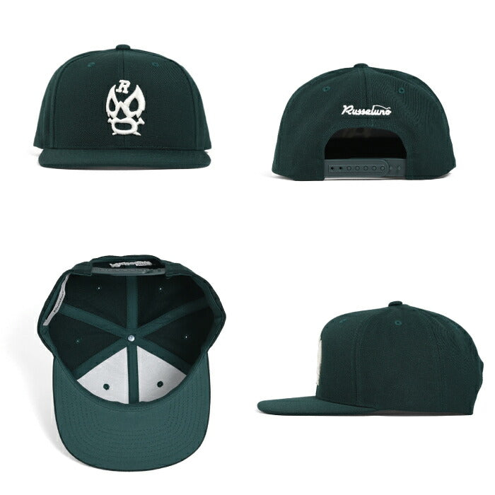 Russeluno ラッセルノ ゴルフウェア メンズ レディース LUCHA FLAT VISOR CAP ルチャフラットバイザーキャップ 帽子 スナップバックタイプ rs-2612108