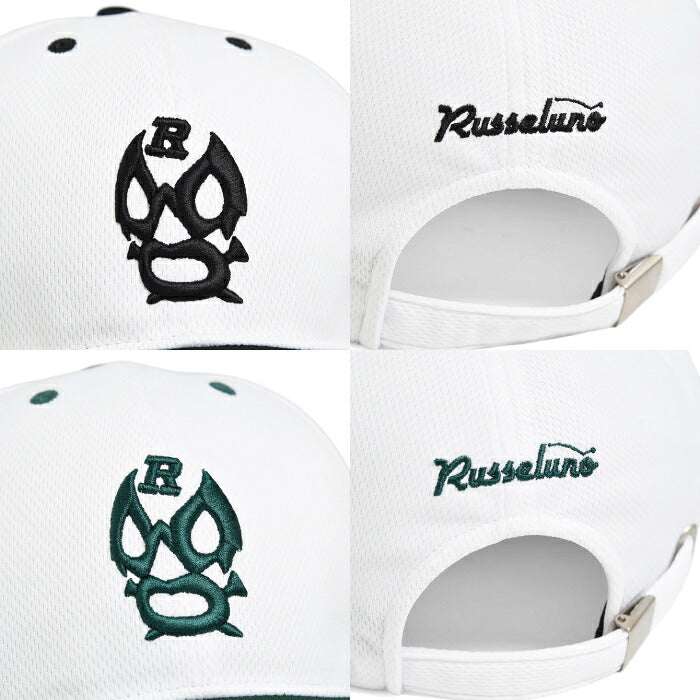 Russeluno ラッセルノ ゴルフウェア メンズ レディース LUCHA CURVED VISOR CAP カーブバイザーキャップ 帽子 吸汗速乾性 サイズ調整可能 rs-2622101