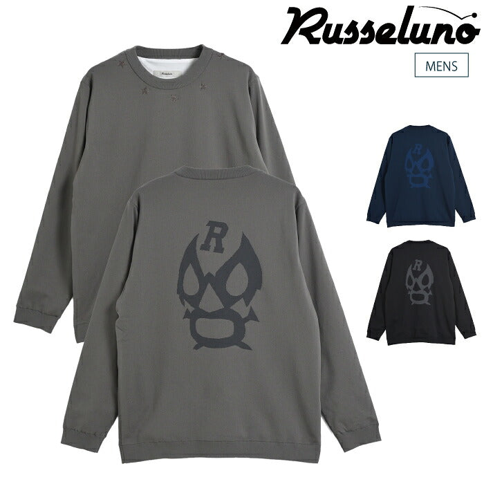 Russeluno ラッセルノ ゴルフウェア メンズ TECH KNIT SWEATER ニットセーター レギュラーフィット 軽量 イージーケア 裏地ストレッチ防風防寒 rs-2630501