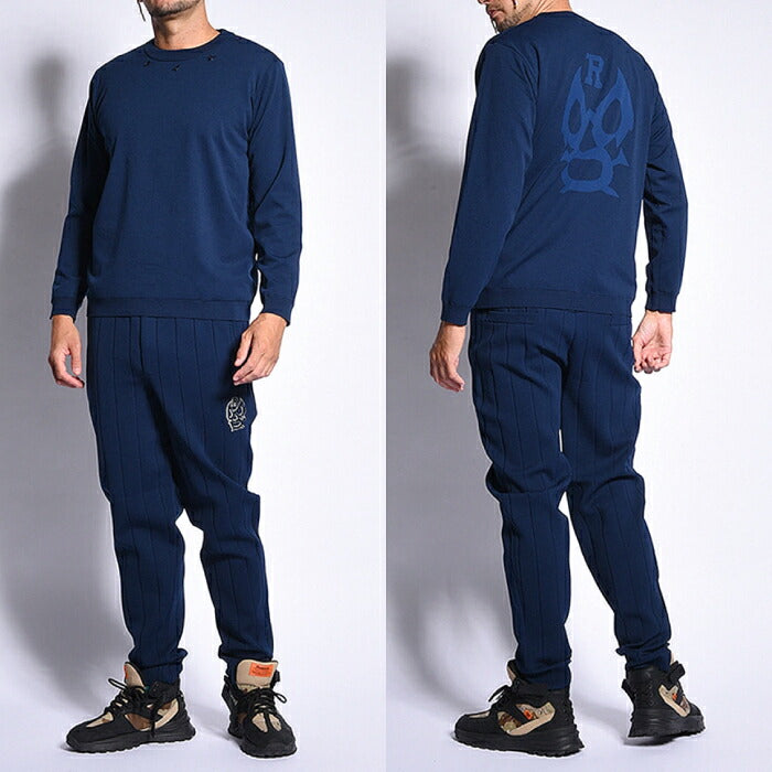 Russeluno ラッセルノ ゴルフウェア メンズ TECH KNIT SWEATER ニットセーター レギュラーフィット 軽量 イージーケア 裏地ストレッチ防風防寒 rs-2630501