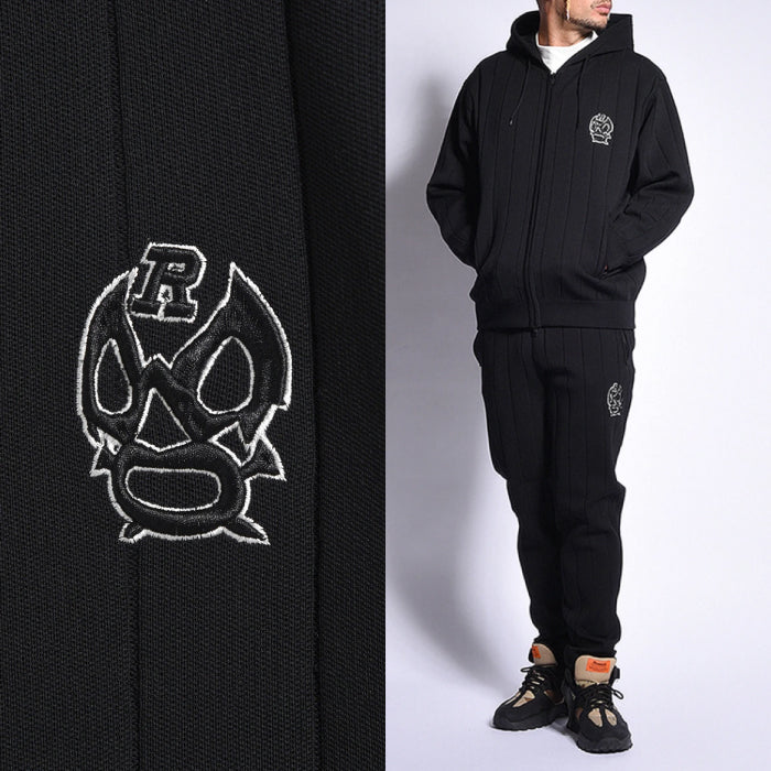 Russeluno ラッセルノ ゴルフウェア メンズ TECH KNIT FZ HOODIE ニット フルジップ フーディー パーカー レギュラーフィット 軽量 イージーケア 軽やかな着心地 rs-2630502