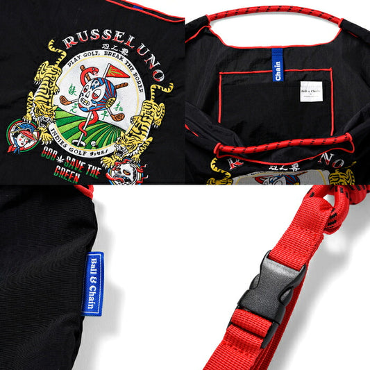 Russeluno ラッセルノ ゴルフ メンズ レディース カートバッグ Ball&Chain x Russeluno Collaboration BAG (M) オリジナルストラップ付属 RSBC-2512810