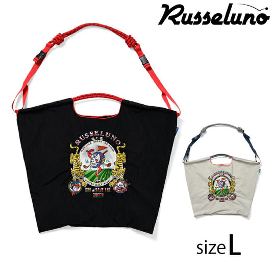 Russeluno ラッセルノ ゴルフ メンズ レディース カートバッグ Ball&Chain x Russeluno Collaboration BAG (L) オリジナルストラップ付属 RSBC-2512811