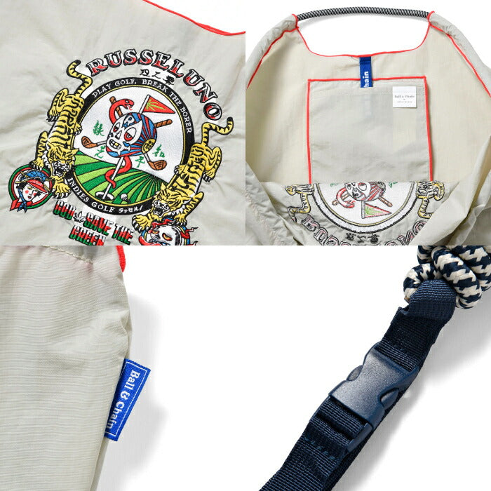Russeluno ラッセルノ ゴルフ メンズ レディース カートバッグ Ball&Chain x Russeluno Collaboration BAG (L) オリジナルストラップ付属 RSBC-2512811