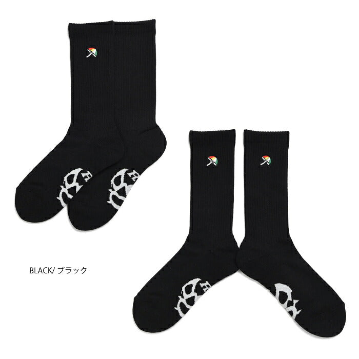 Russeluno ラッセルノ ゴルフウェア メンズ レディース MIDDLE SOCKS PARASOL ミドル丈ソックス 日本製 rsp-2212602