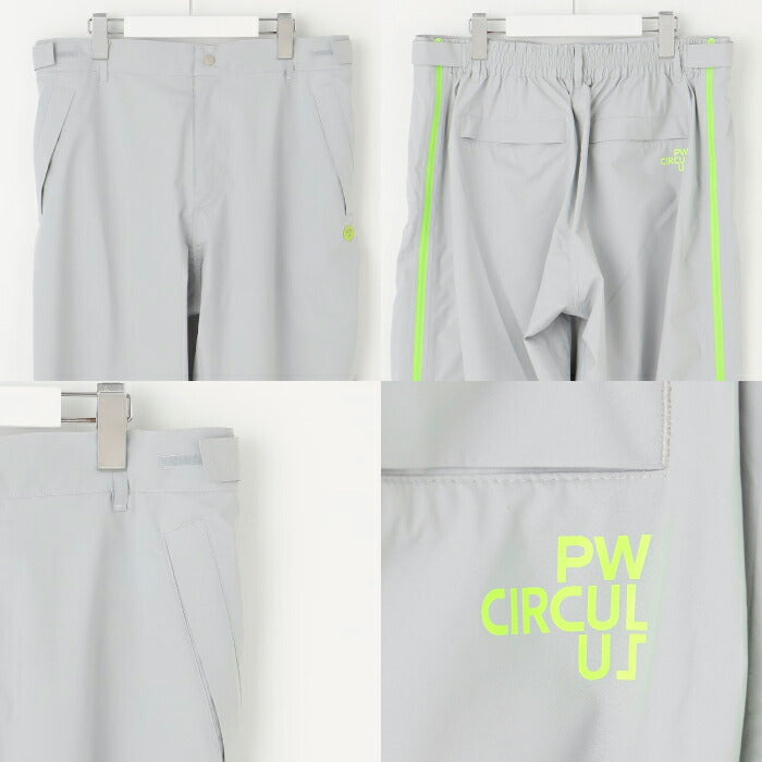 PW CIRCULUS ピーダブリュサーキュラス ゴルフウェア メンズ レディース UNISEX 防水レインウエアセット 耐水圧20000mm 前開きフルジップ 収納巾着付 フード内蔵 強い雨にも対応 RWPNGM0001