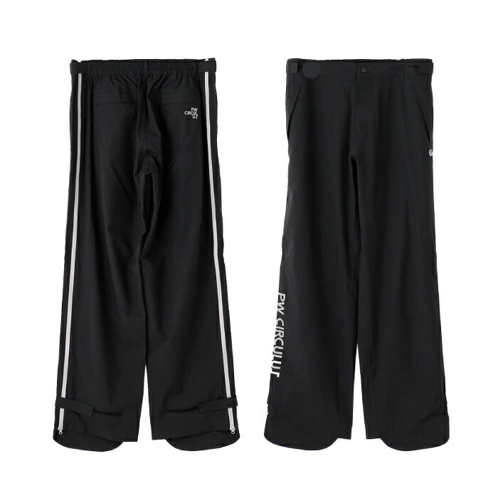 PW CIRCULUS ピーダブリュサーキュラス ゴルフウェア メンズ レディース UNISEX 防水レインウエアセット 耐水圧20000mm 前開きフルジップ 収納巾着付 フード内蔵 強い雨にも対応 RWPNGM0001
