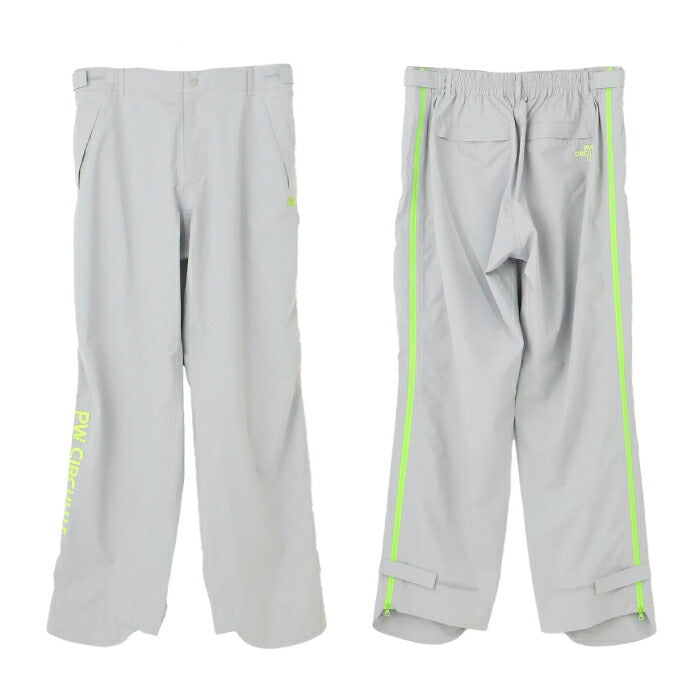 PW CIRCULUS ピーダブリュサーキュラス ゴルフウェア メンズ レディース UNISEX 防水レインウエアセット 耐水圧20000mm 前開きフルジップ 収納巾着付 フード内蔵 強い雨にも対応 RWPNGM0001