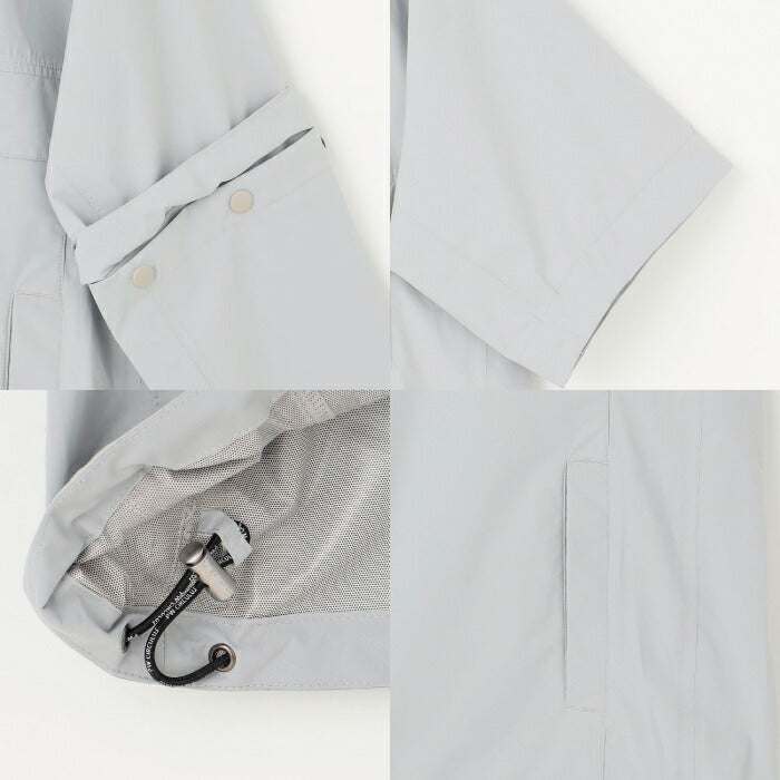 PW CIRCULUS ピーダブリュサーキュラス ゴルフウェア メンズ レディース UNISEX 防水レインブルゾン 耐水圧20000mm ハーフジップ フード内蔵 収納巾着付 RWPNGM0011