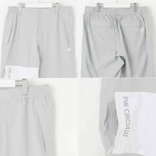 PW CIRCULUS ピーダブリュサーキュラス ゴルフウェア メンズ レディース UNISEX 防水レインパンツ 耐水圧20000mm 裾スピンドル 雨対策 RWPNGM0021