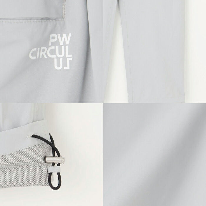 PW CIRCULUS ピーダブリュサーキュラス ゴルフウェア メンズ レディース UNISEX 防水レインパンツ 耐水圧20000mm 裾スピンドル 雨対策 RWPNGM0021