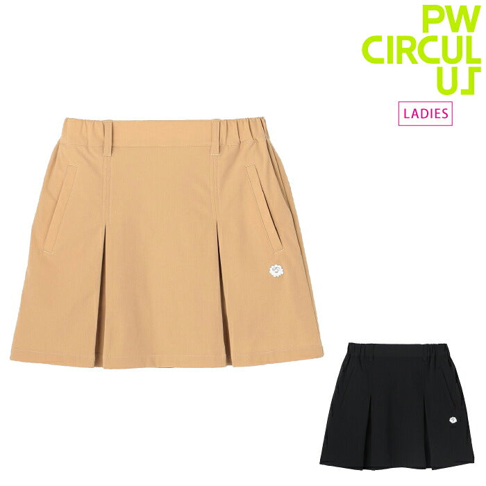 PW CIRCULUS ピーダブリュサーキュラス ゴルフウェア レディース WOMEN タックプリーツスカート ベーシックなボックス型シルエット 品のある万能ウェア skpqlw0308