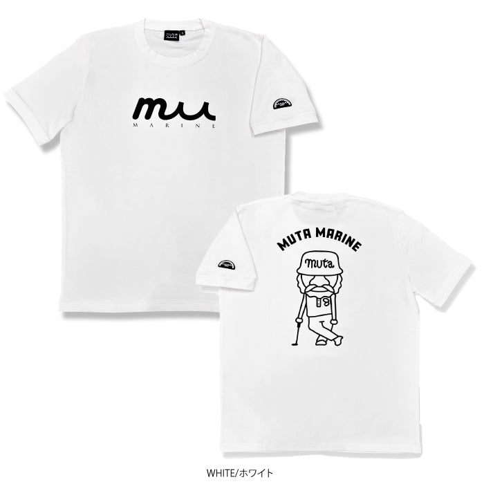 muta MARINE GOLF ムータマリンゴルフ×ゴルフシティアルド別注 メンズ レディース ゴルフウェア 数量限定 ストレッチTシャツ コットンブレンド スリムフィット カジュアル 快適 SPMP-434857