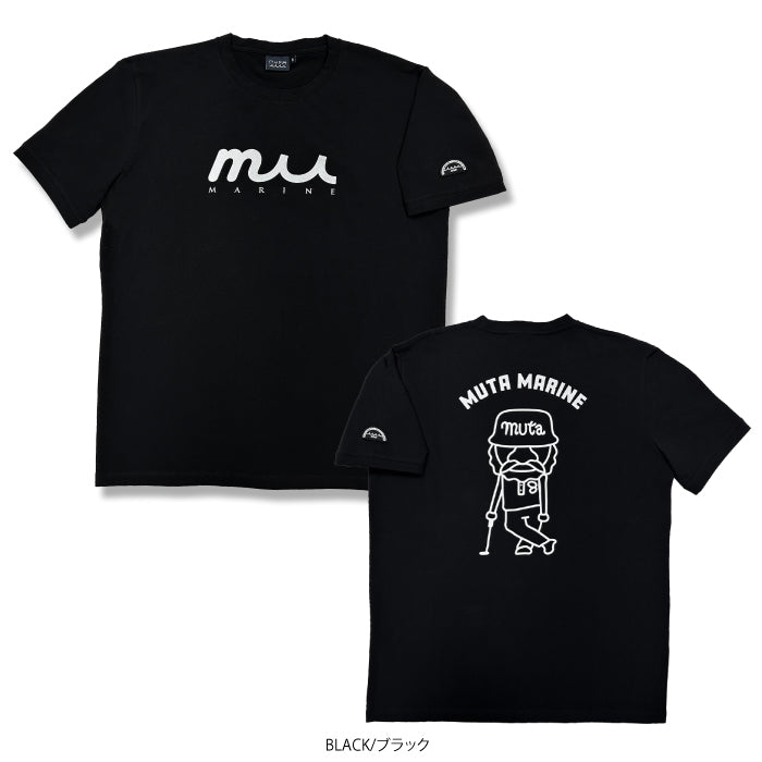 muta MARINE GOLF ムータマリンゴルフ×ゴルフシティアルド別注 メンズ レディース ゴルフウェア 数量限定 ストレッチTシャツ コットンブレンド スリムフィット カジュアル 快適 SPMP-434857