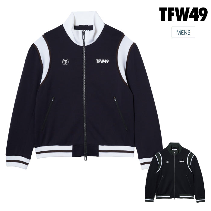 TFW49 ティーエフダブリュー ゴルフウェア メンズ LUXURY TRACK JACKET トラックジャケット ブルゾン ストレッチ UVカット 防シワ セットアップ対応 t042620006