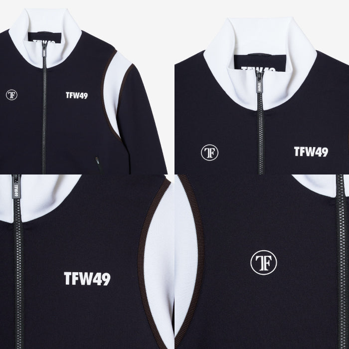 TFW49 ティーエフダブリュー ゴルフウェア メンズ LUXURY TRACK JACKET トラックジャケット ブルゾン ストレッチ UVカット 防シワ セットアップ対応 t042620006