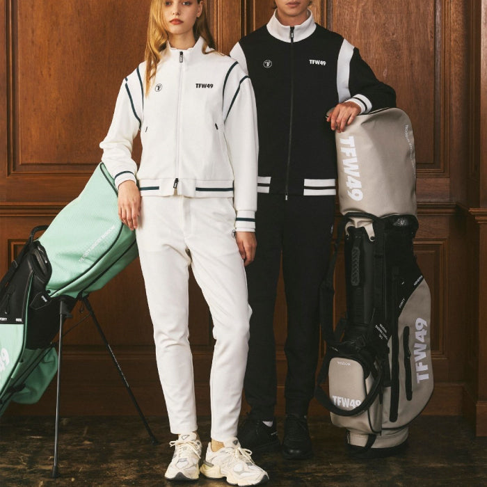 TFW49 ティーエフダブリュー ゴルフウェア メンズ LUXURY TRACK JACKET トラックジャケット ブルゾン ストレッチ UVカット 防シワ セットアップ対応 t042620006