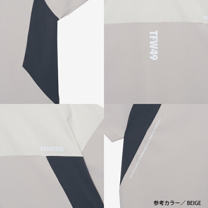 TFW49 ティーエフダブリュー ゴルフウェア メンズ WIDE SHORT SLEEVE MOCKNECK 半袖モックネックシャツ ストレッチ ドライで快適な肌触り 吸水速乾 透け防止 UVカット t102610011