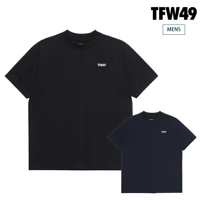 TFW49 ティーエフダブリュー ゴルフウェア メンズ HI-NECK SHORT SLEEVE T 半袖ハイネックTシャツ 高ストレッチ 防シワ ウォッシャブル 接触冷感 t102610019
