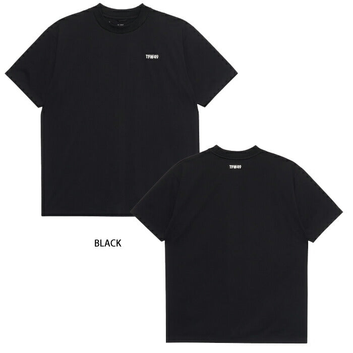 TFW49 ティーエフダブリュー ゴルフウェア メンズ HI-NECK SHORT SLEEVE T 半袖ハイネックTシャツ 高ストレッチ 防シワ ウォッシャブル 接触冷感 t102610019