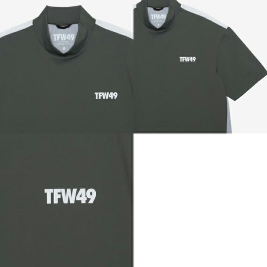 TFW49 ティーエフダブリュー ゴルフウェア メンズ MOCK NECK TEE 半袖モックネックTシャツ 高ストレッチ 防透け UVカット 接触冷感 t102610026