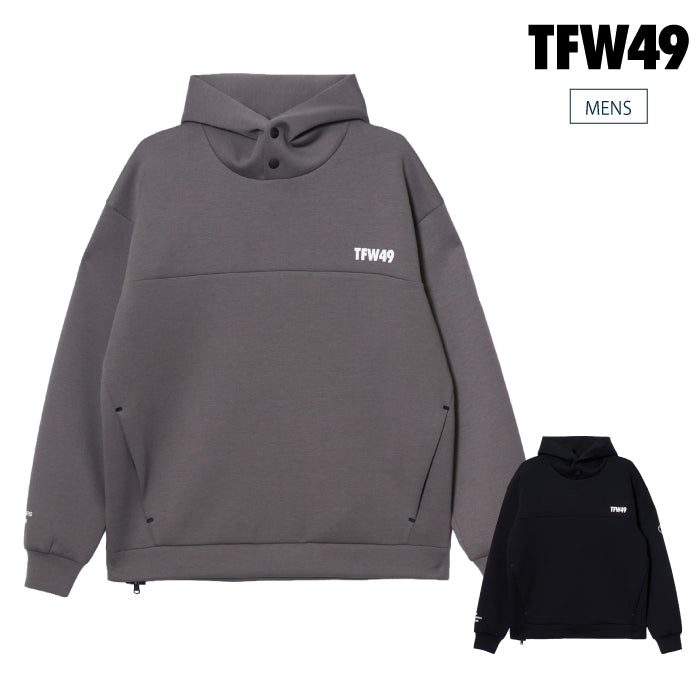 TFW49 ティーエフダブリュー ゴルフウェア メンズ CARDBOARD MATERIAL HOODIE フーディー パーカー プルオーバー ダンボール素材採用 UVCUT機能 セットアップ対応 t102620009